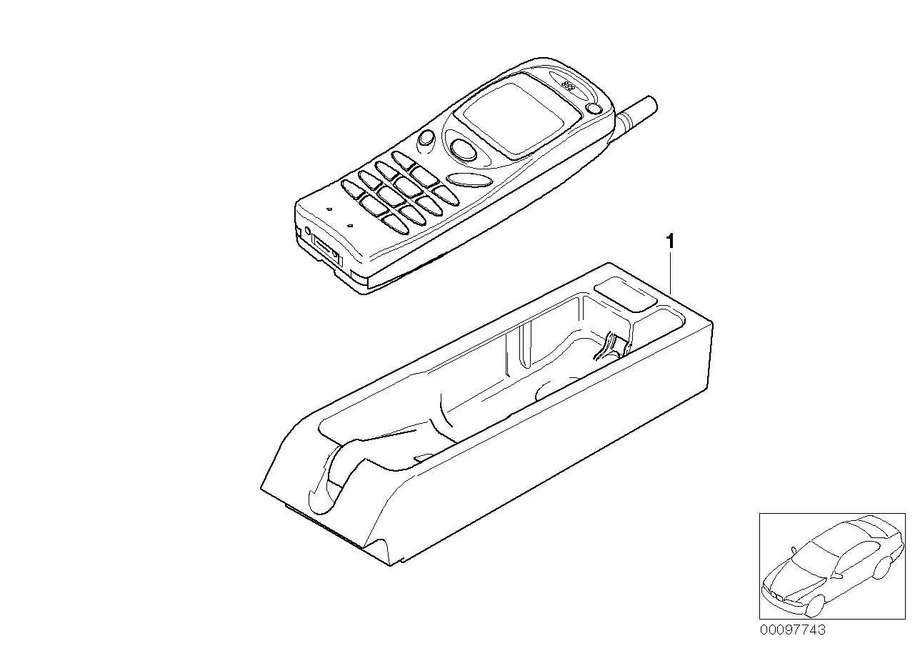 Single parts f Nokia 3110 centre console