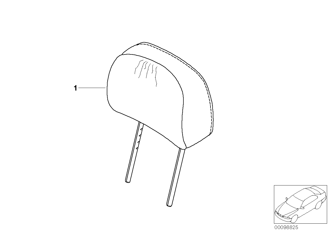 Individual Kopfstütze Seriensitz Leder