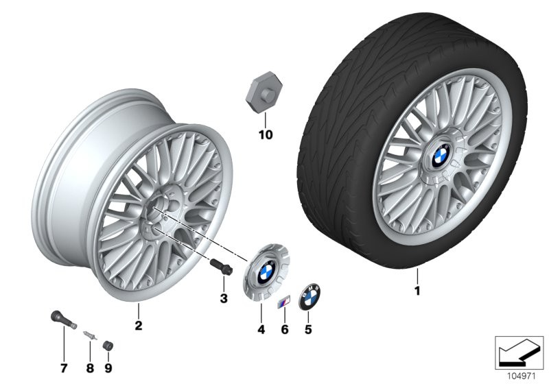 BMW compound wheel M cross spoke 101