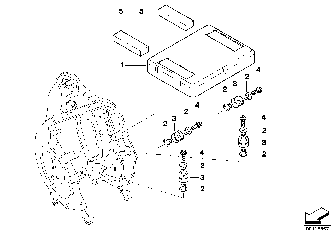 Víko elektrobox/montážní díly
