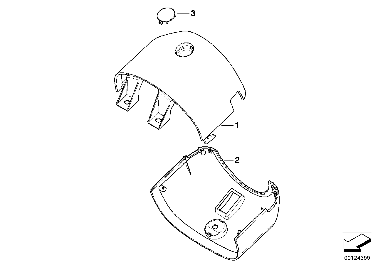 Individual steering column cover