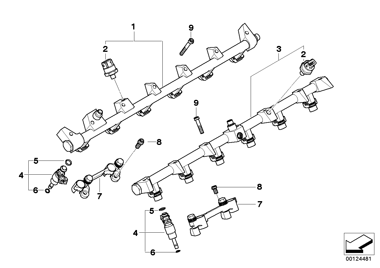 Injection line - fuel injector