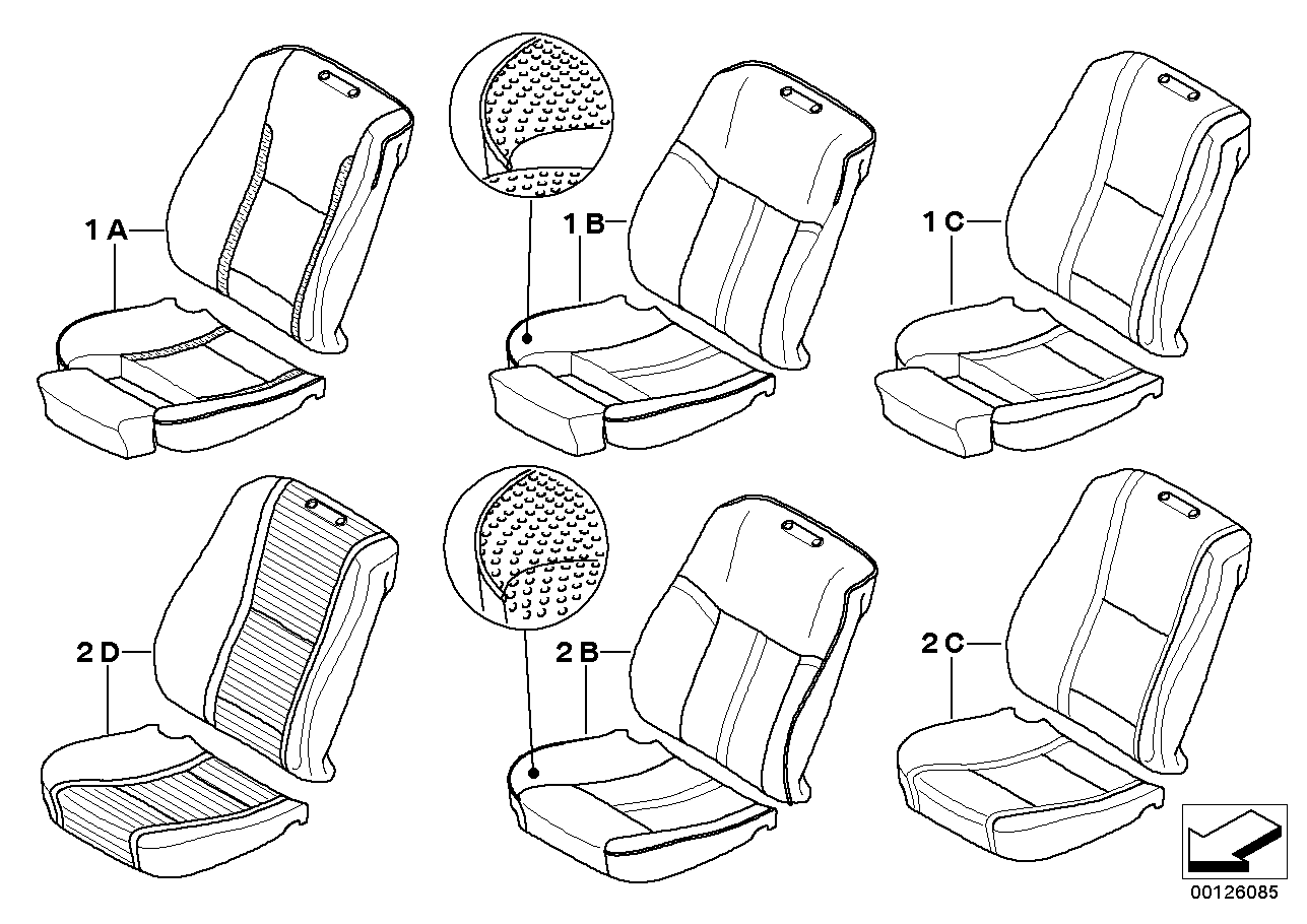 座椅的接缝图