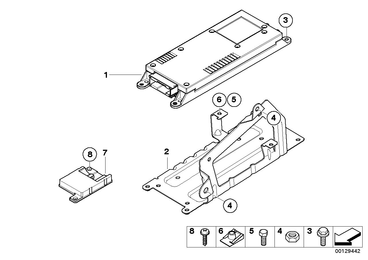 Single parts, SA 638, trunk