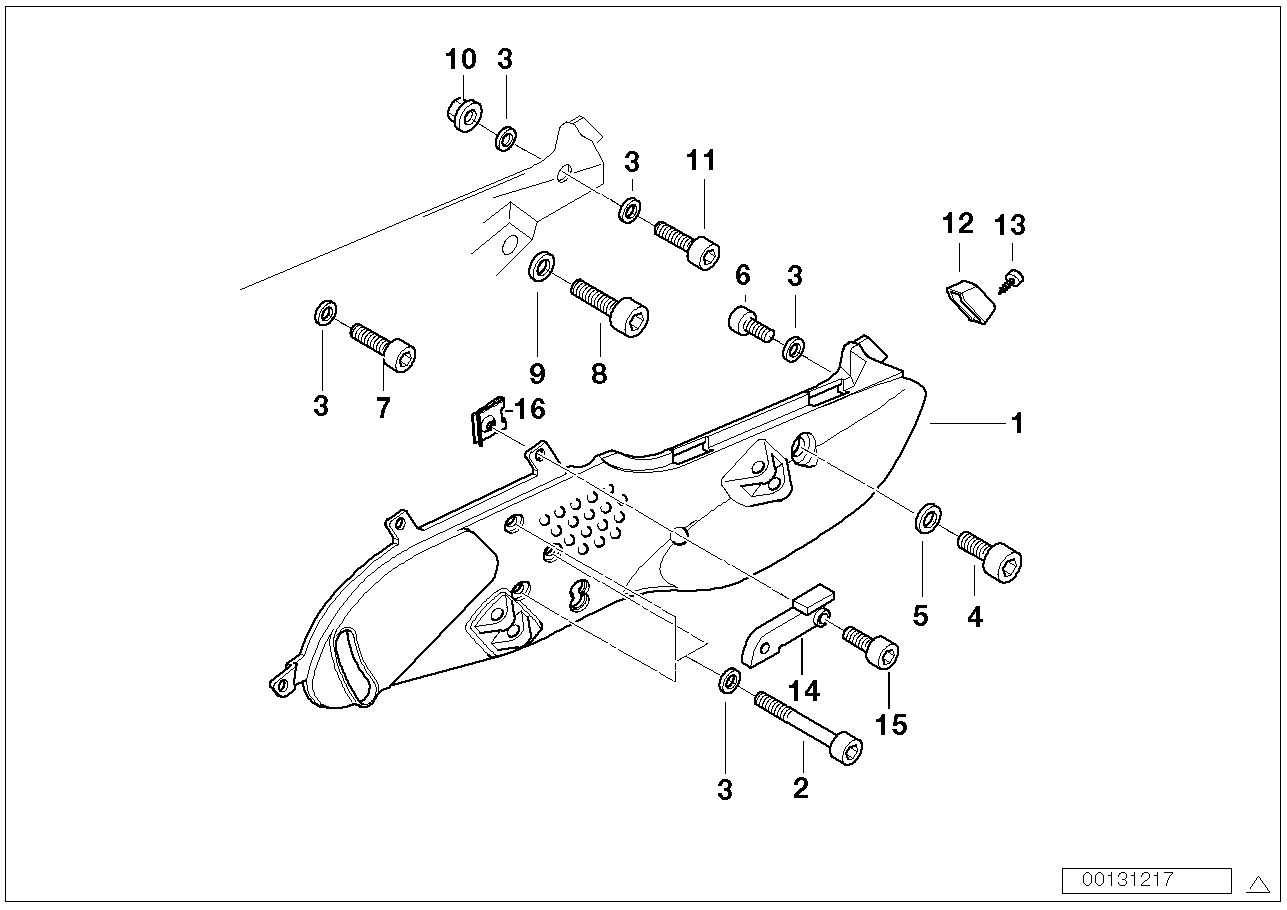 Footpeg plate/mounting parts