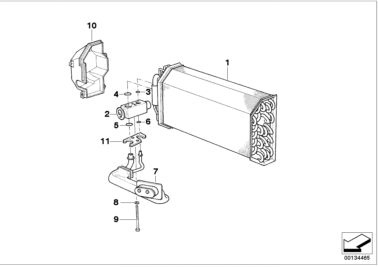 Výparník / expanzní ventil IHKA