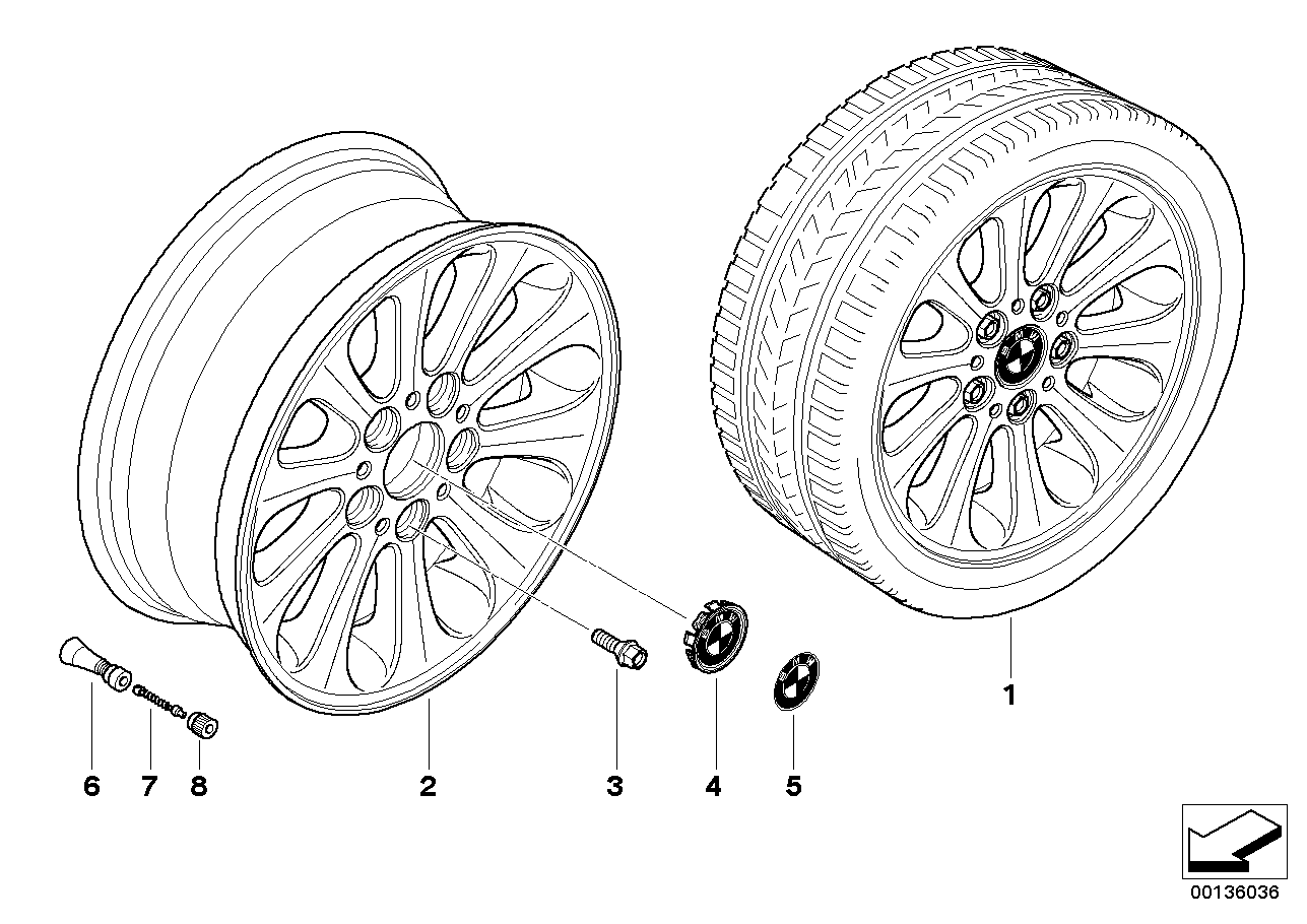Jante à rayons radial (Styl. 139)