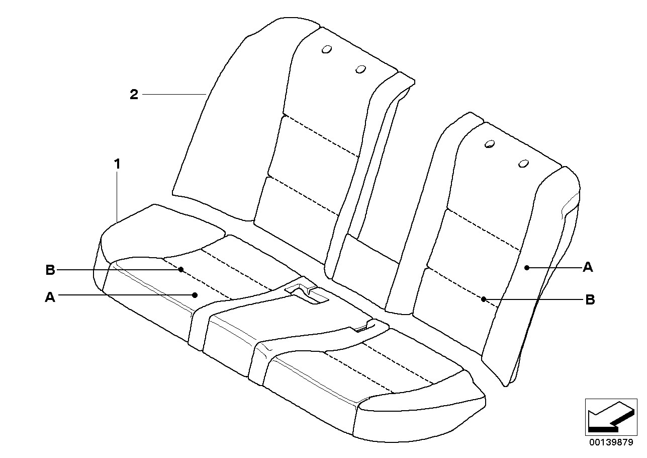 Ind. potah komfortní sedadlo zadní