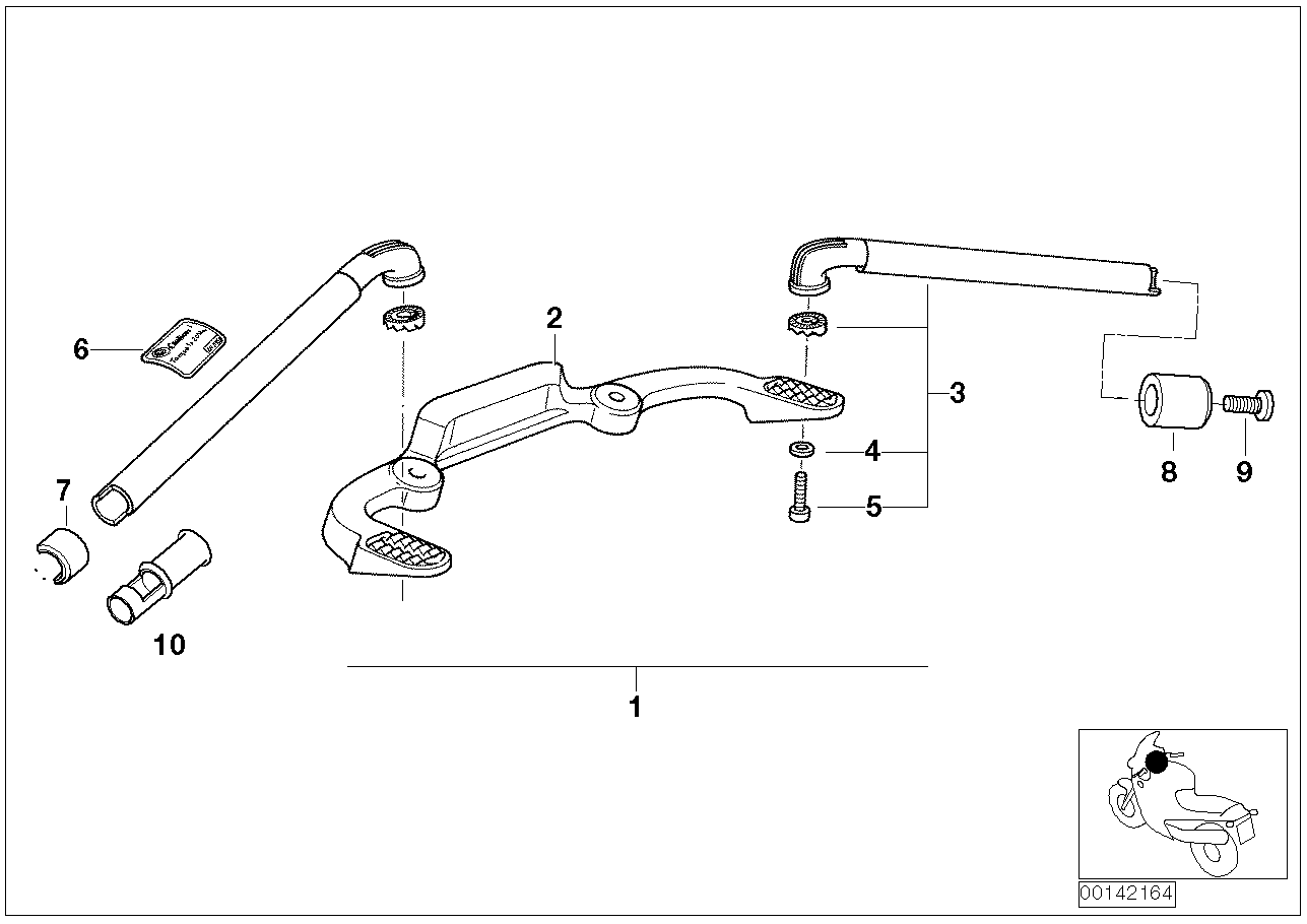 Adjustable handle bar/single parts