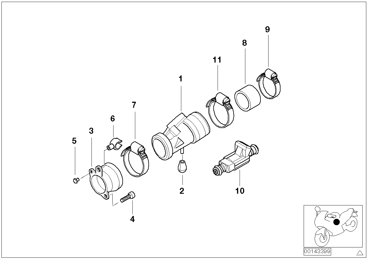 Injection nozzle support
