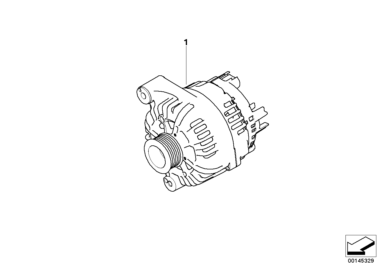 Compact alternator