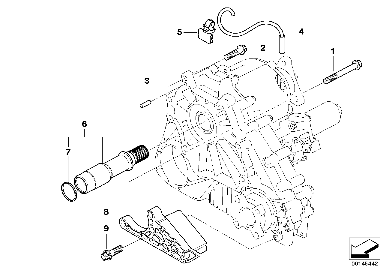 Transmission mounting parts