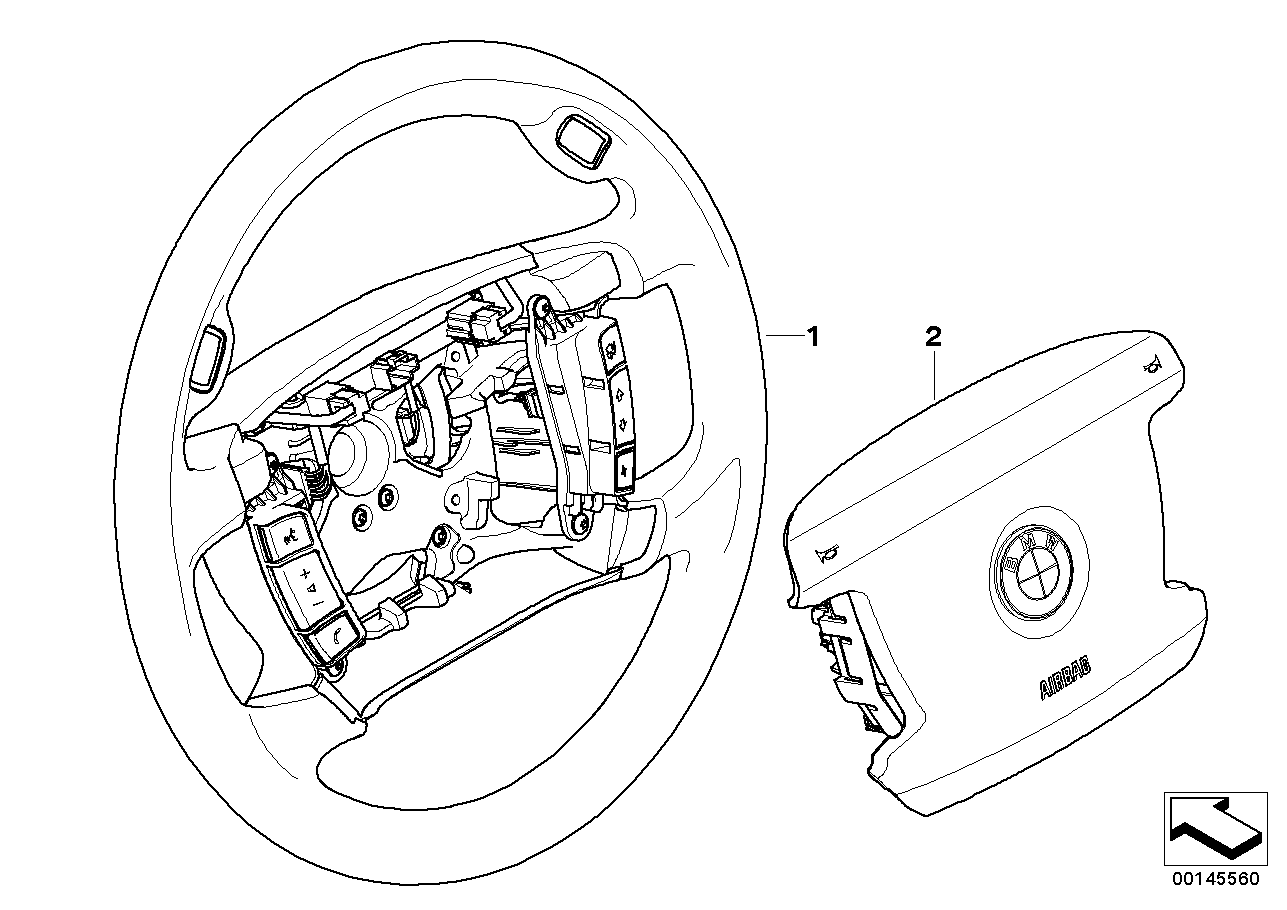 Ratt Airbag-Smart multifunktion