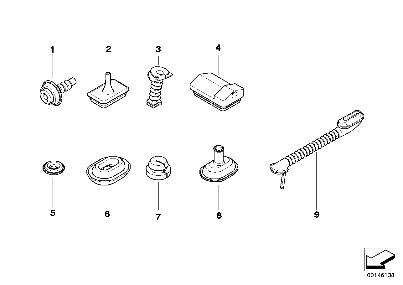 Various cable grommets