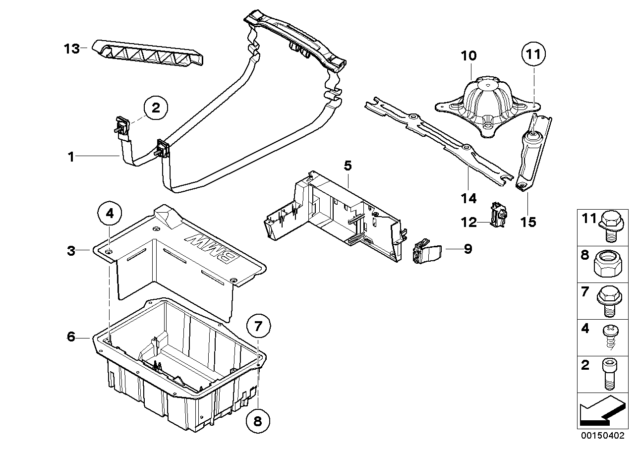 Spare-wheel lift/multifunctional pan