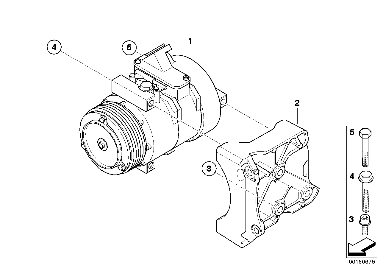 Air-conditioner compressor/mounting part