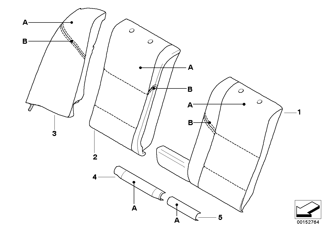 独特的后行李箱通入式装载系统 座椅 后部