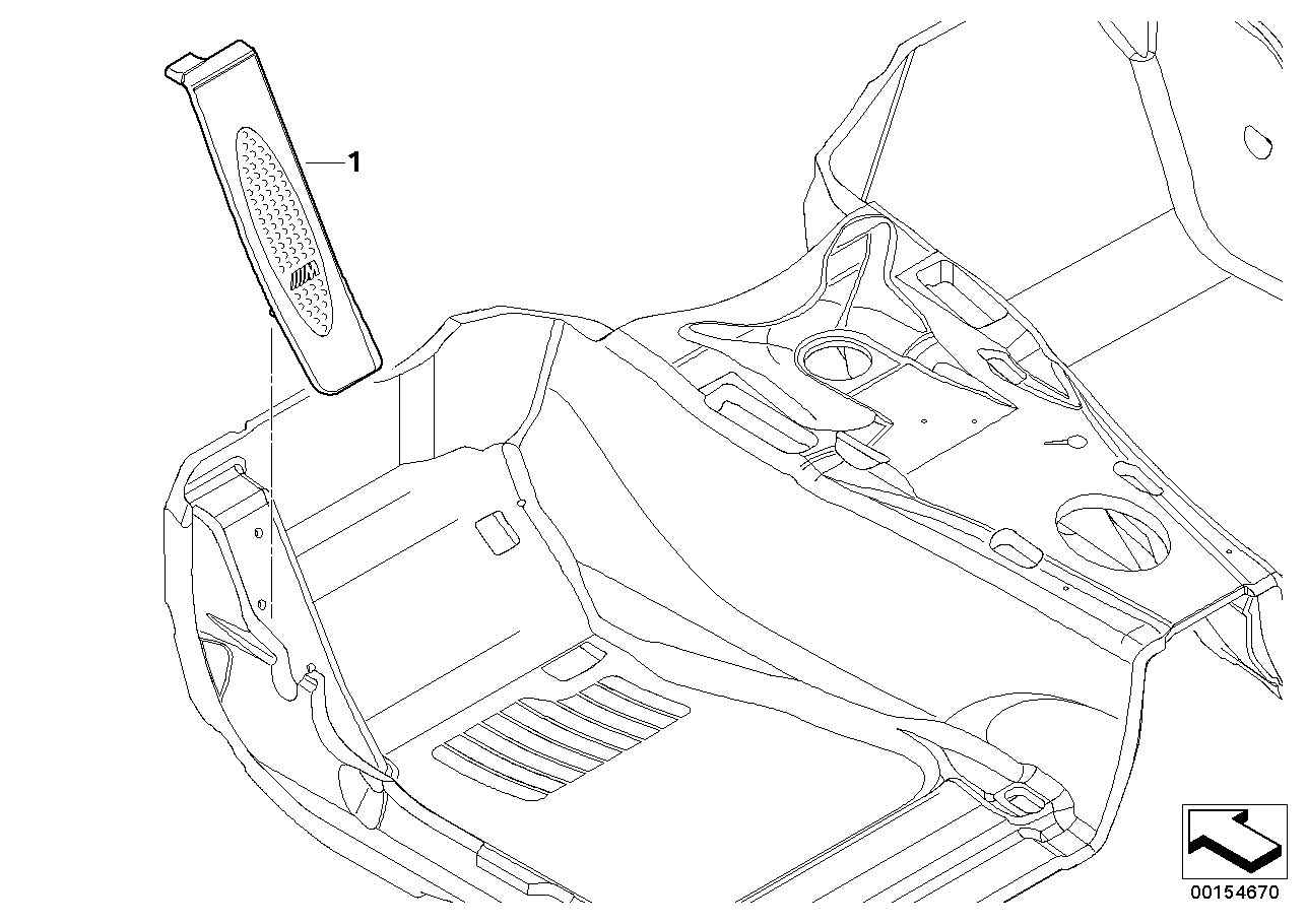 Dodatečná montáž M nožní opěrka