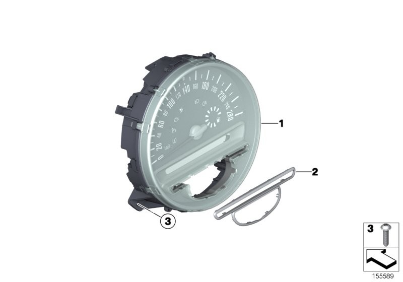 Speedometer, instrument panel