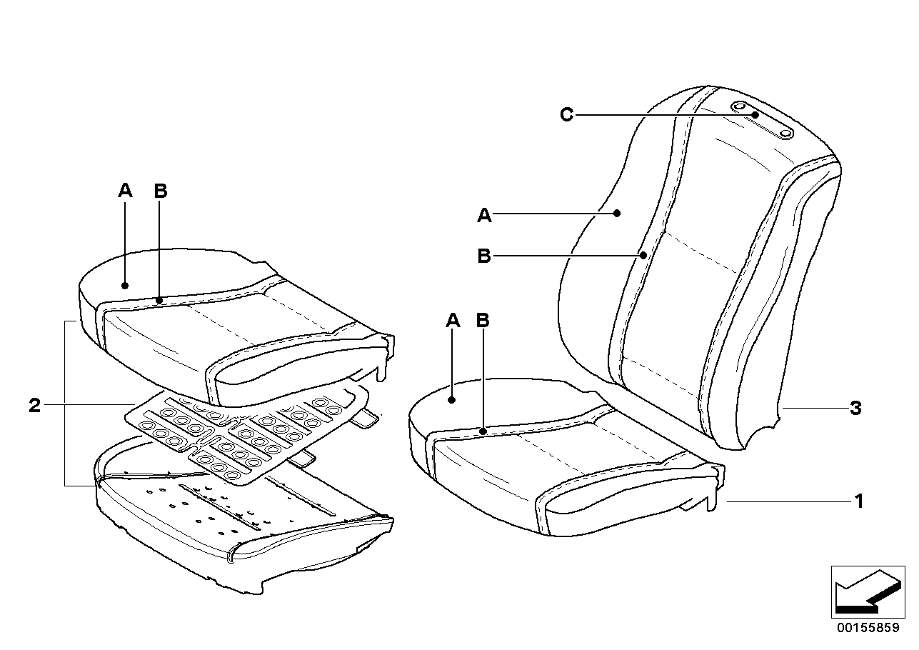 Individuální potah zákl. sedadlo přední