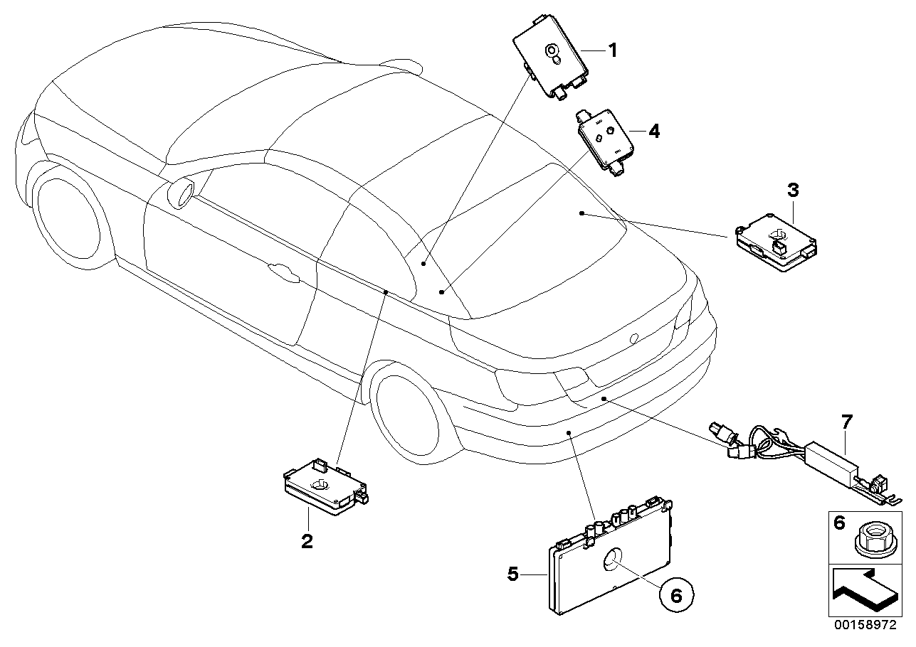 Single parts, aerial amplifier/splitter