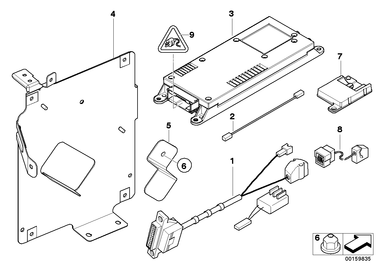 Single parts, SA 630, trunk