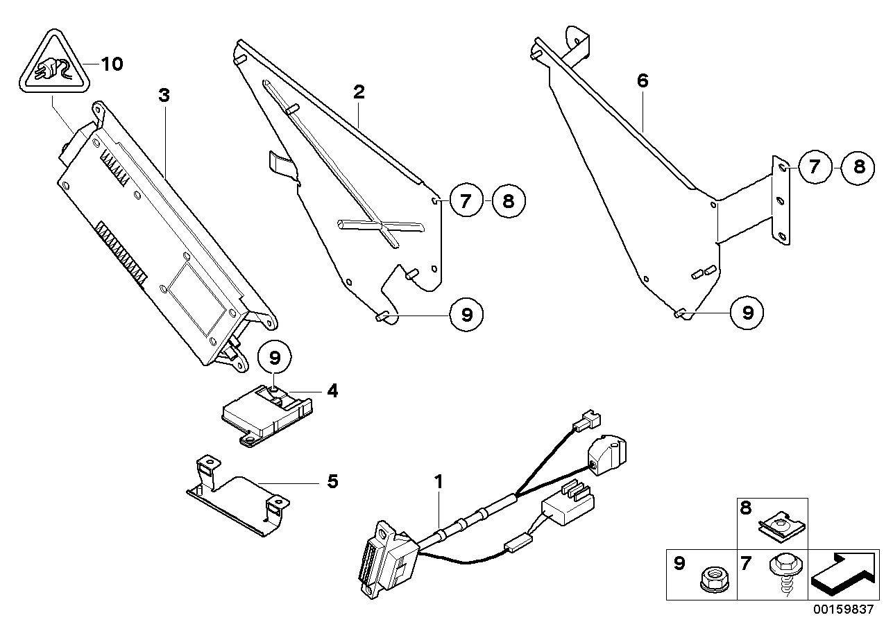 Single parts, SA 630, trunk