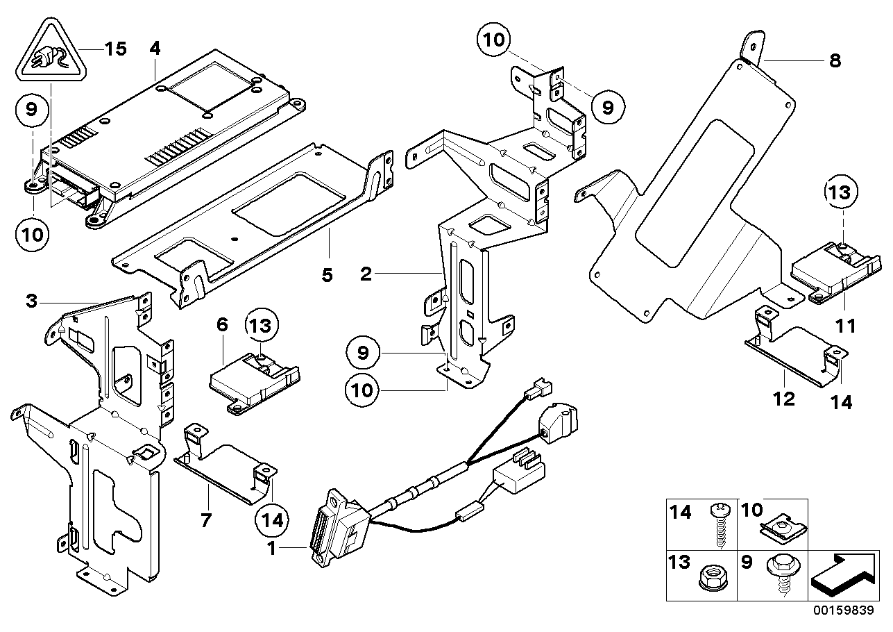 Детали SA 630 в багажнике