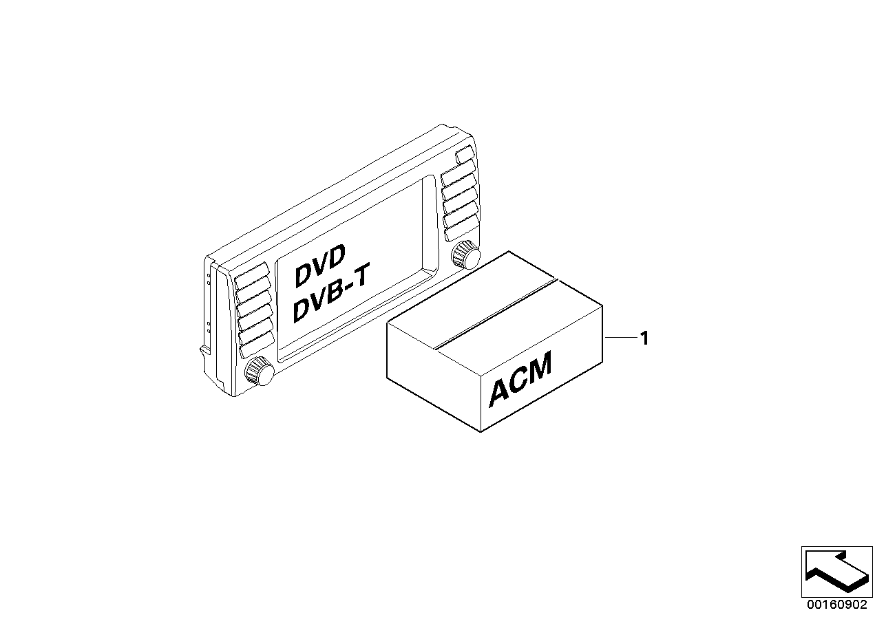 Spare parts, Accessory Control Menu ACM