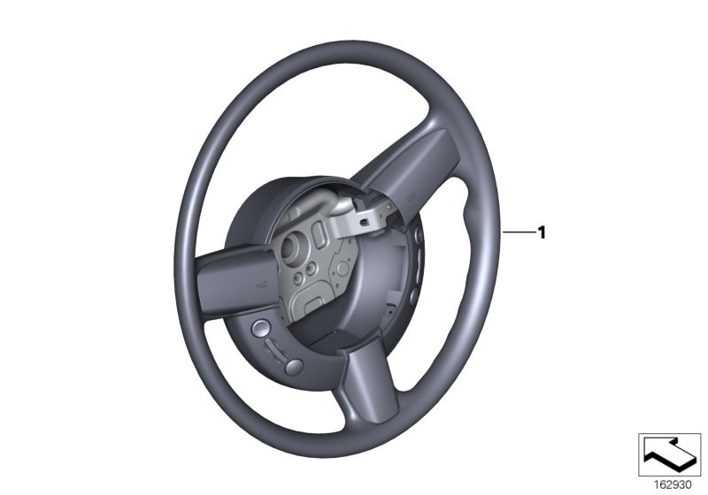 Steering wheel, thicker leather