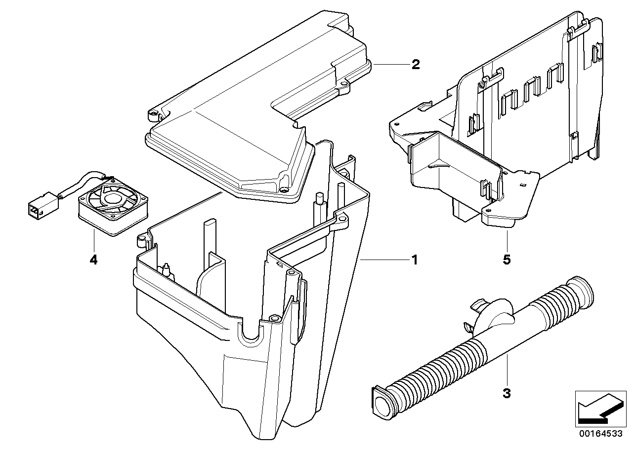 Caja de mecanismo de mando