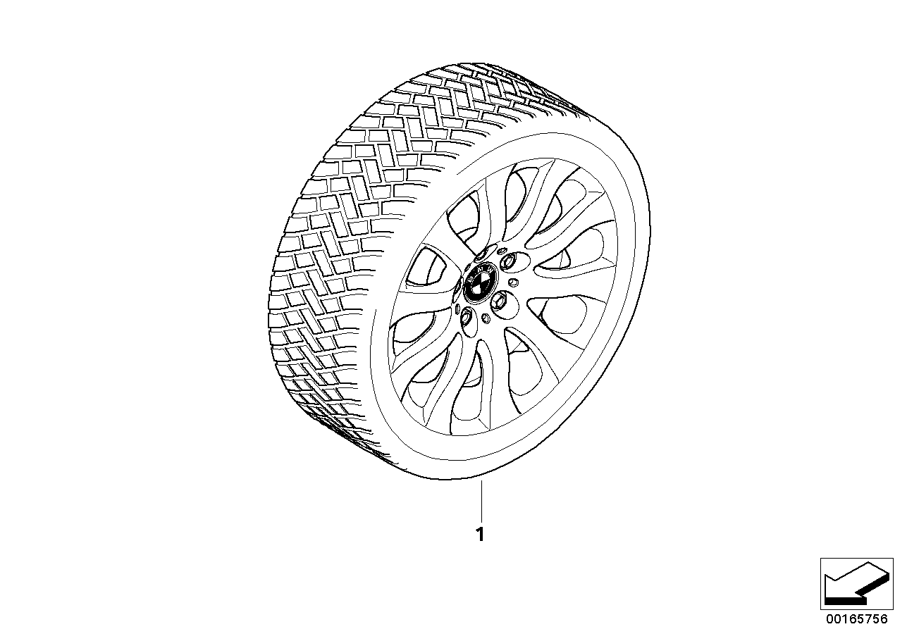 冬季车轮组 星式轮辐 159 - 17