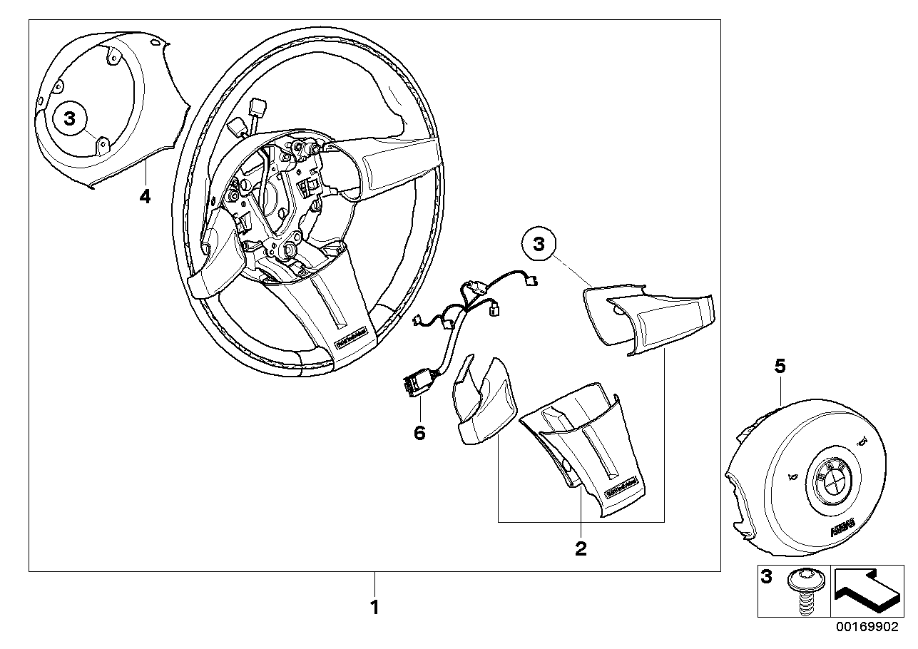 Sportstuurwiel leder/houten ring