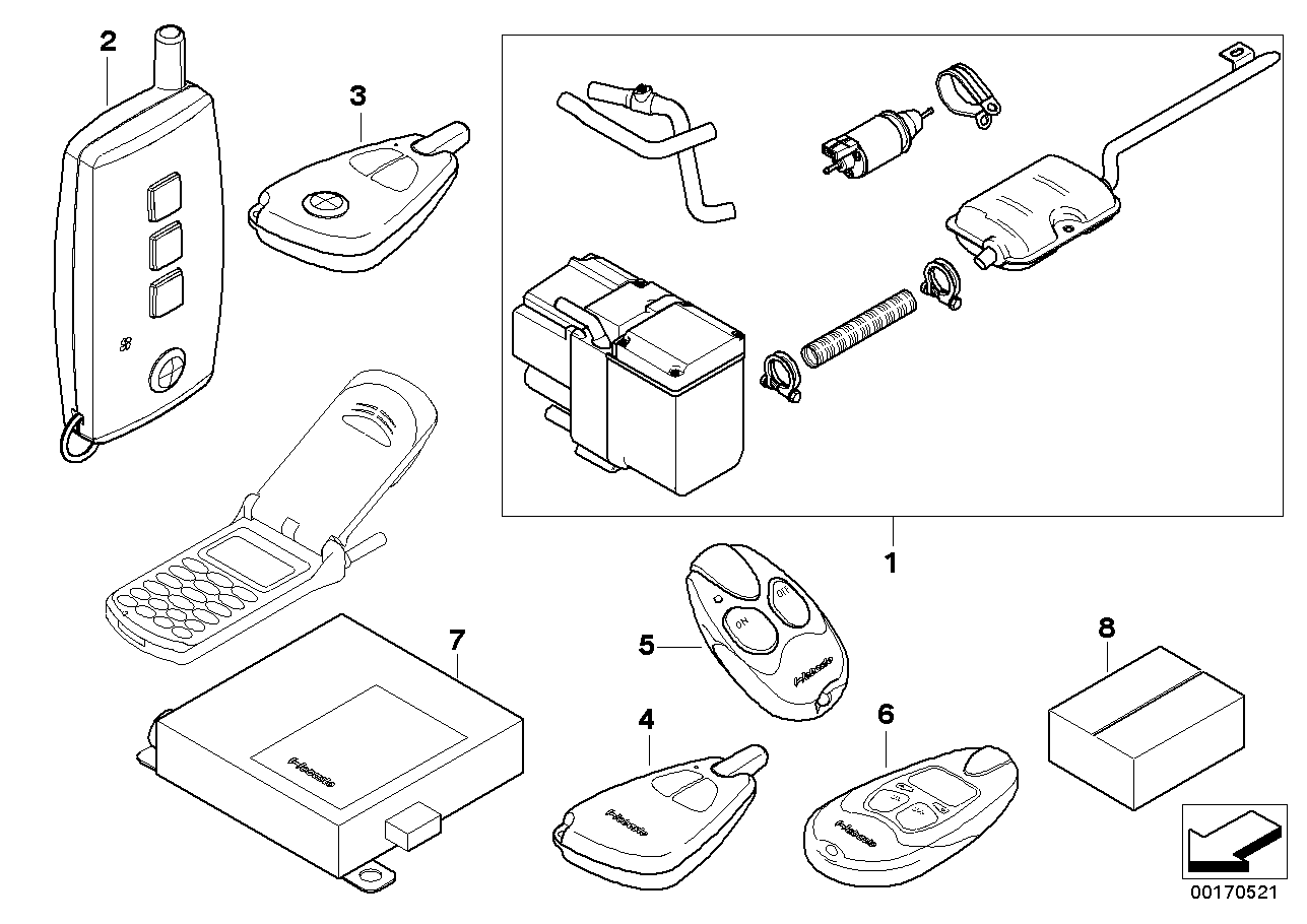 Kit de montage chauffage auxiliaire