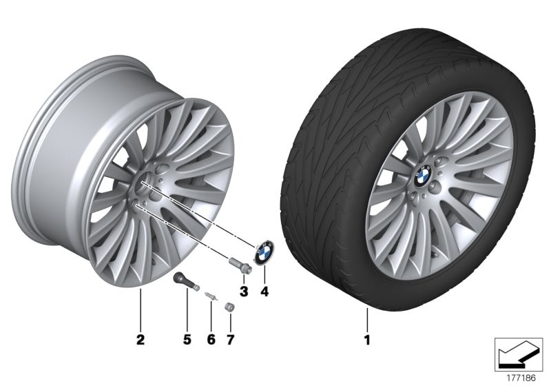 BMW LA wheel, multispoke 235 - 19''