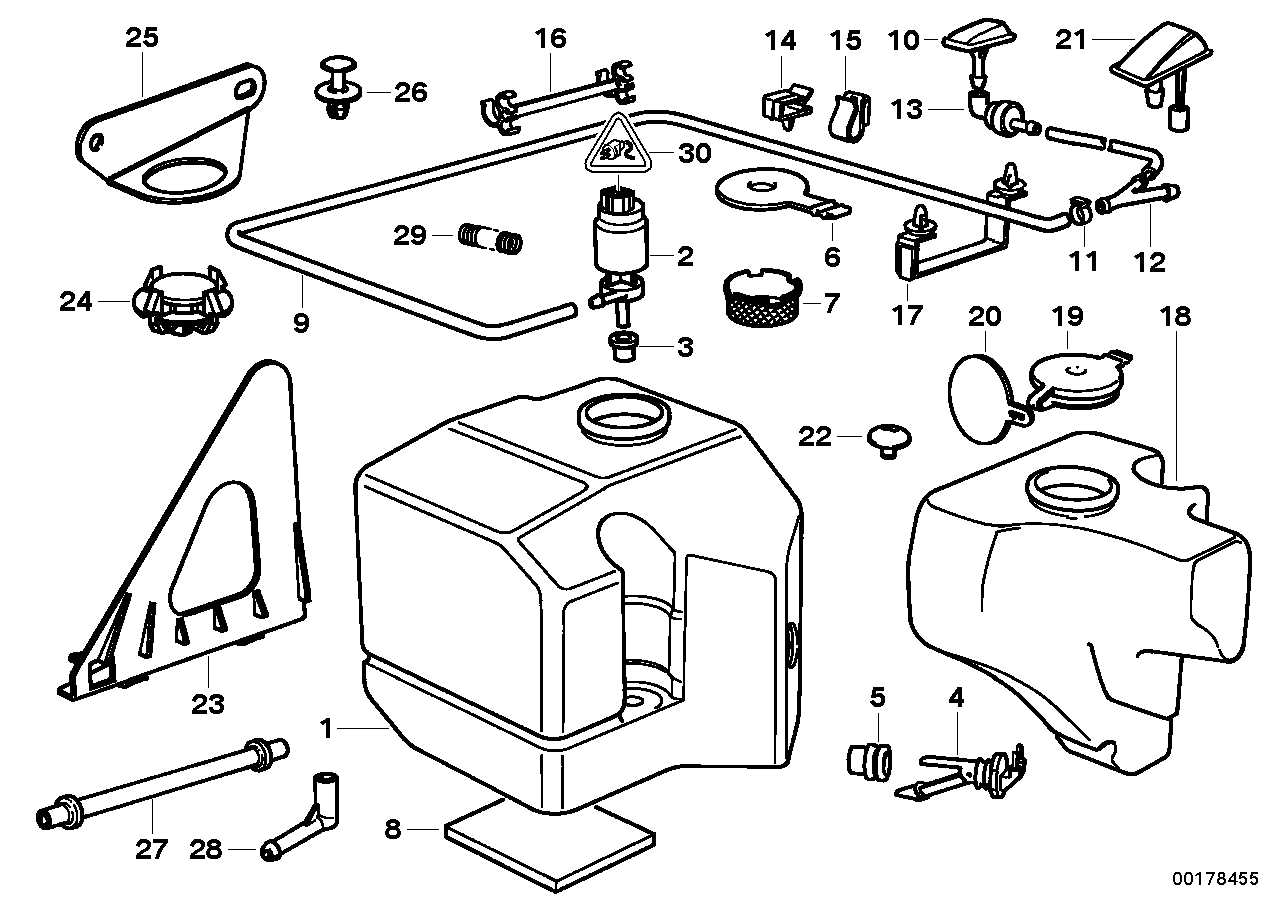 Pièces de dispositif de lave-glace