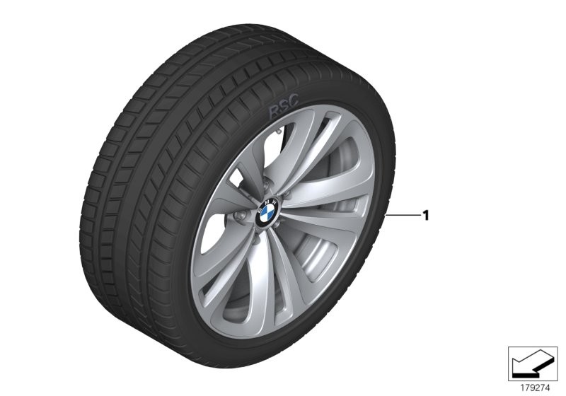 Wint.wheel w.tyre double spoke 234 -18