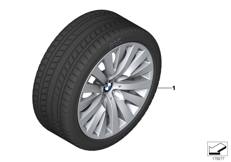 Winter wheel with tyre V-spoke 254 - 18