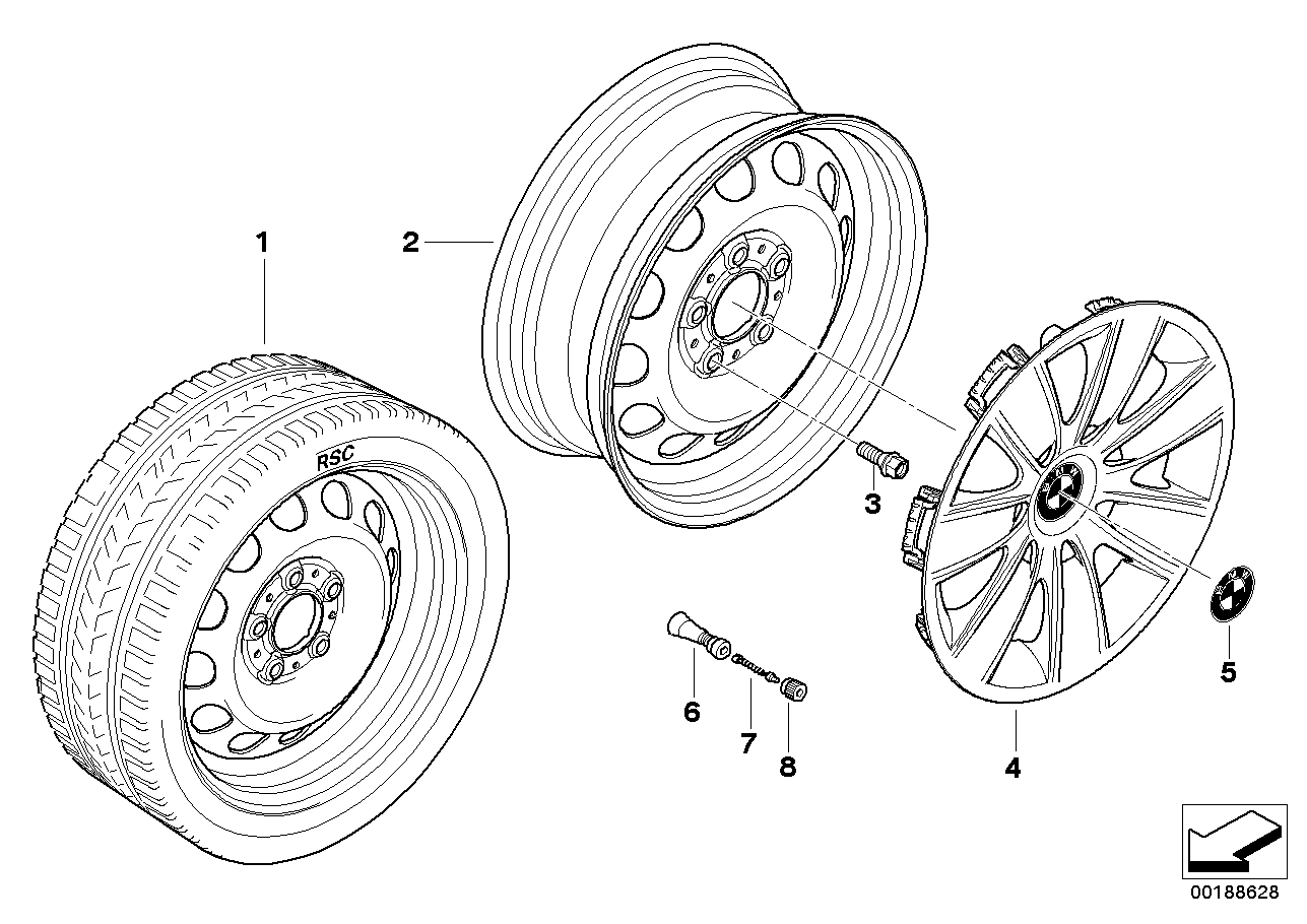 Колесный диск стальной, дизайн 12