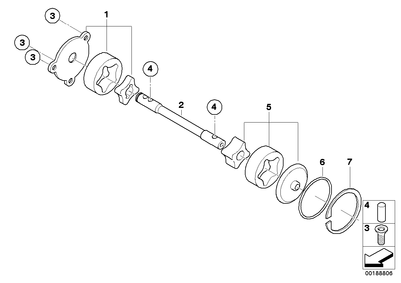 Single parts for oil pump