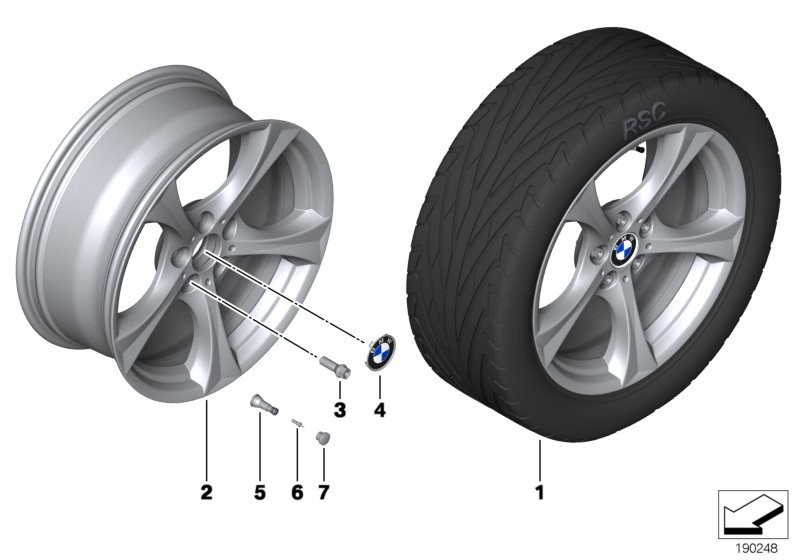 BMW LA wheel star spoke 276 - 18