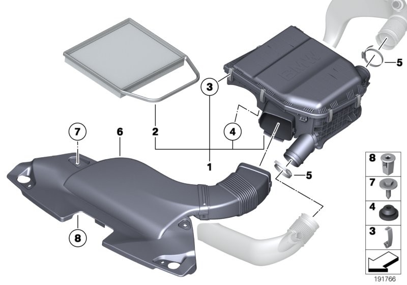 Intake silencer / Filter cartridge