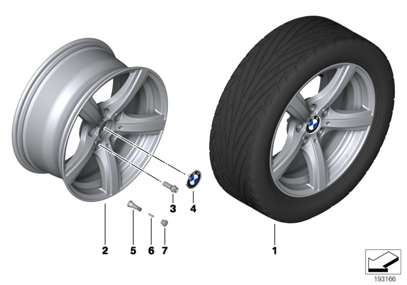 BMW LA wheel star spoke 290