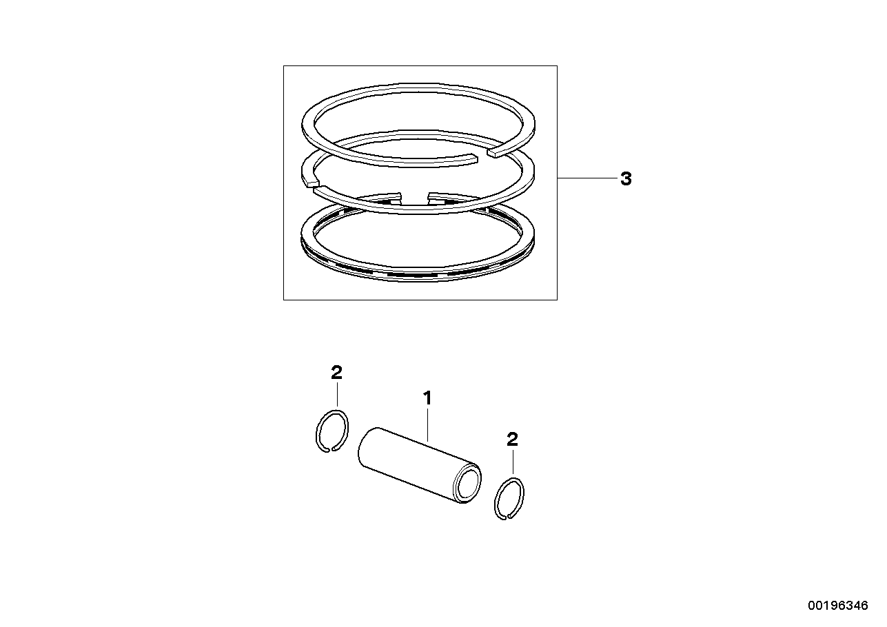 Piston pin / piston ring