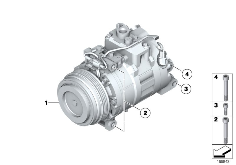 Air-conditioner compressor/mounting part