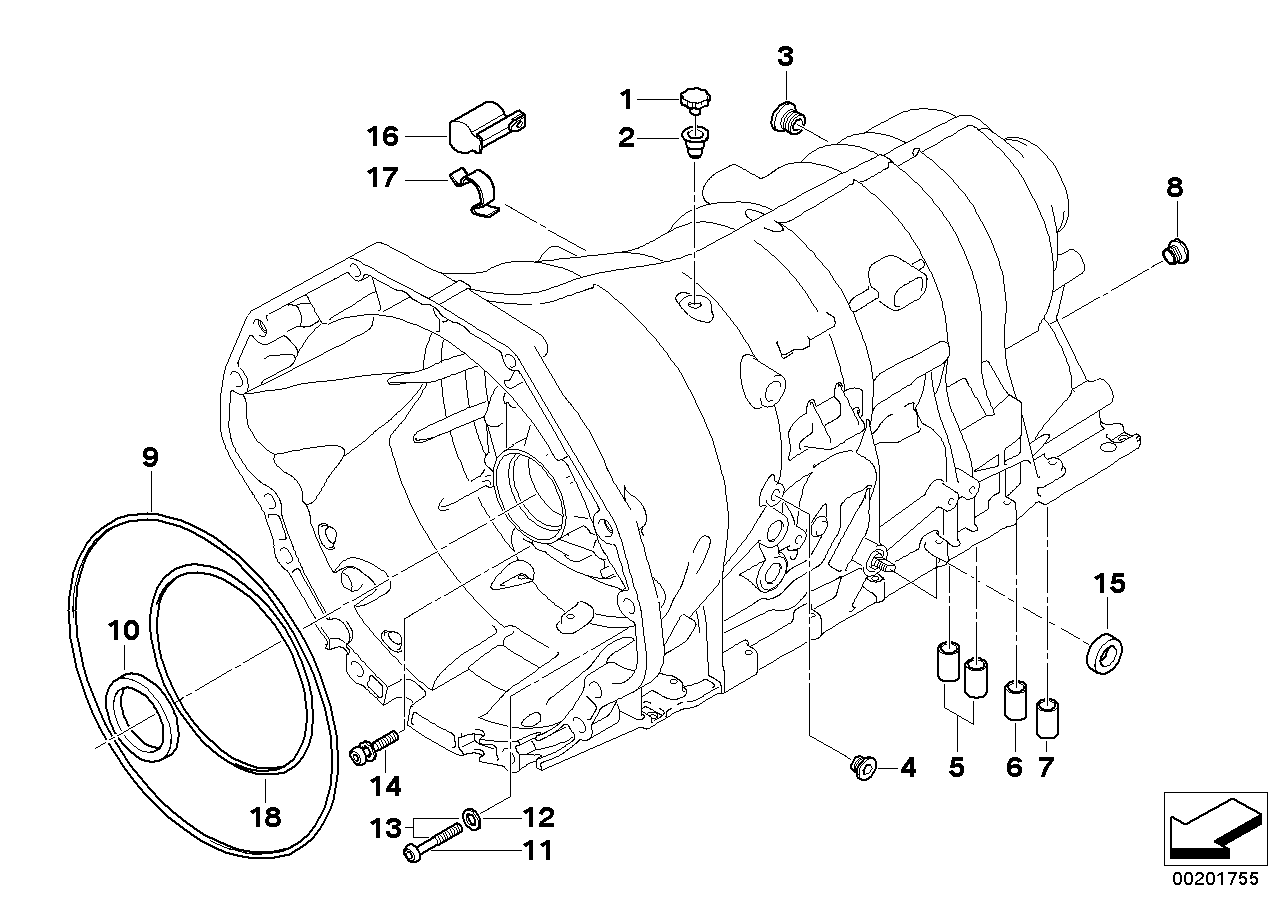 GA6HP26Z housing with mounting parts