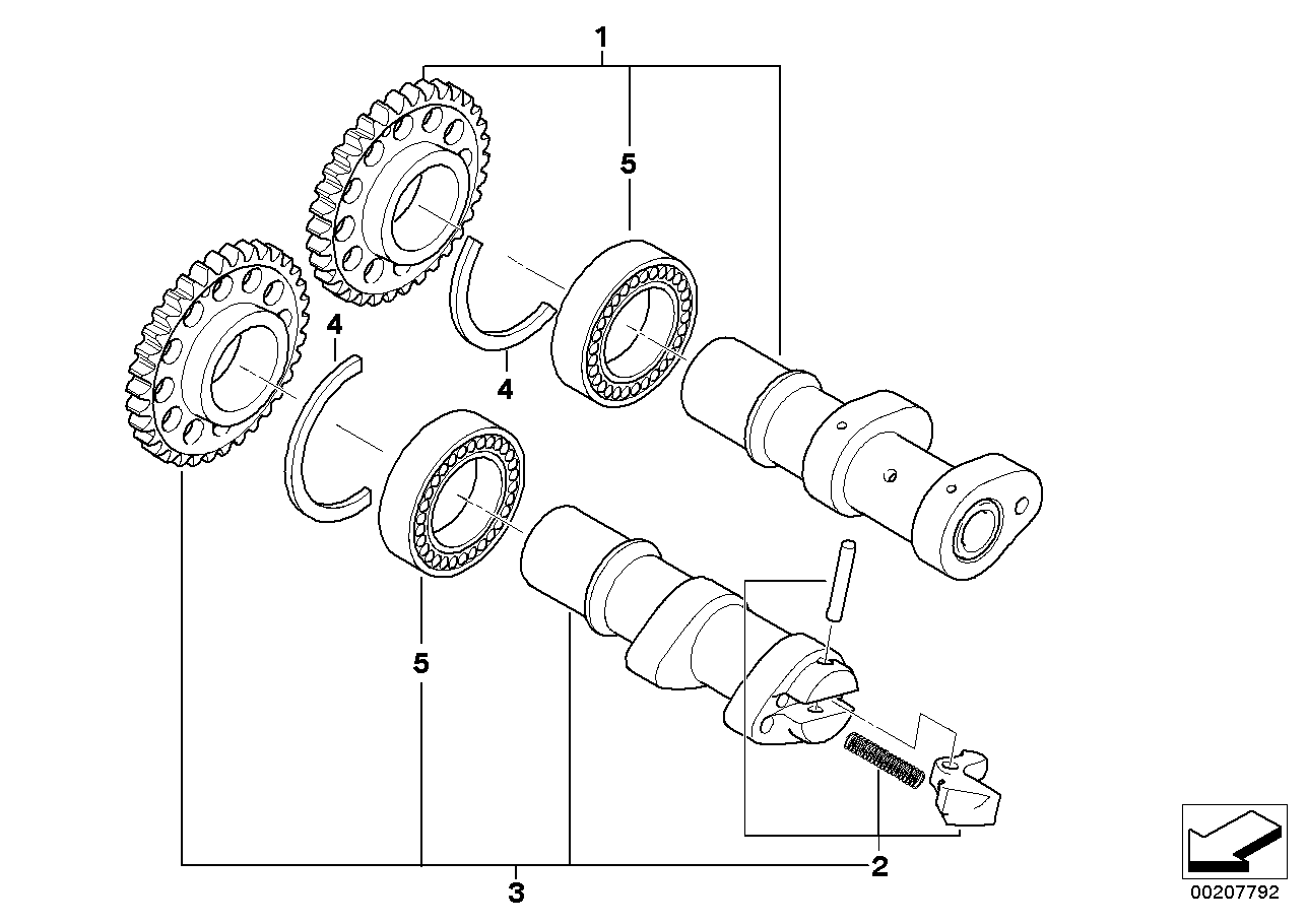 Timing gear - cam shaft/chain drive