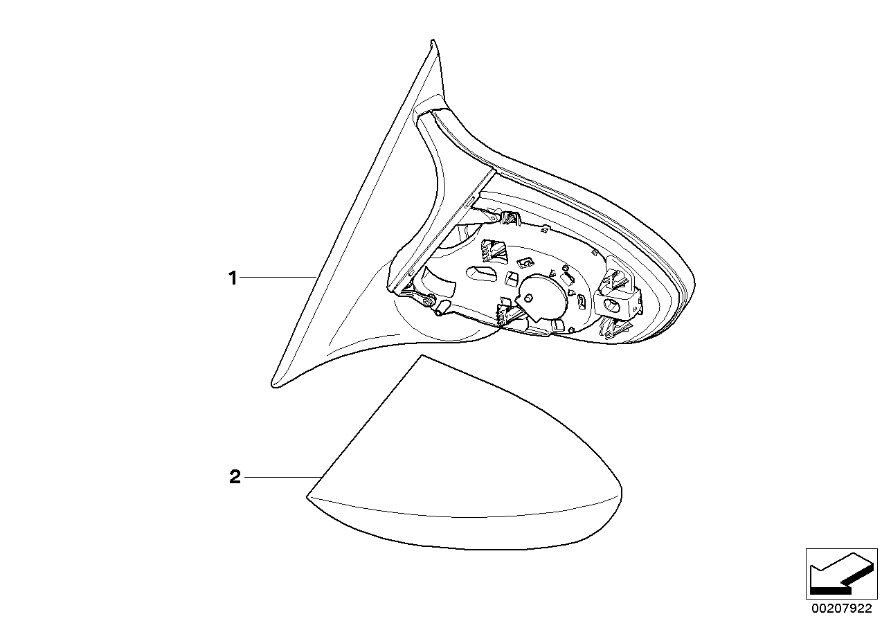 Ind. lusterka zewnętrzne M, KA 335