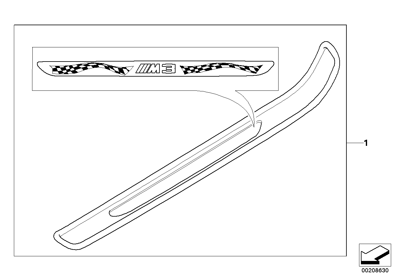 Individual trim, entrance, KA 335