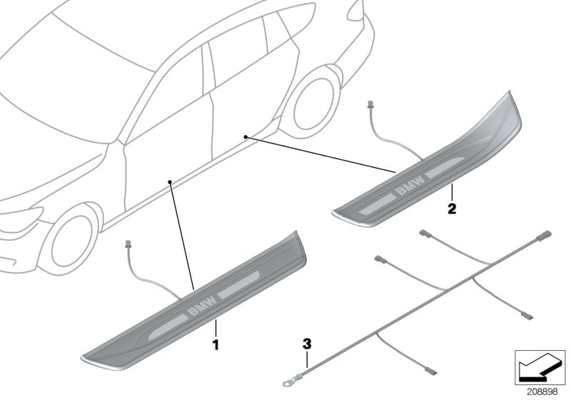 Retrofit, door sill cover strip, ill'ted